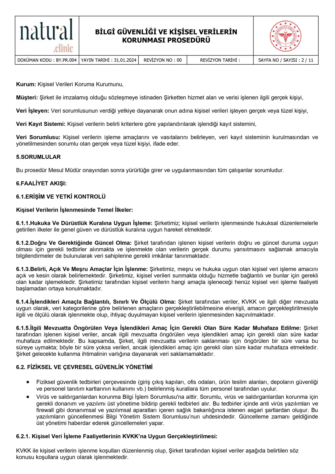 Prosedür belgesi, sayfa 2
