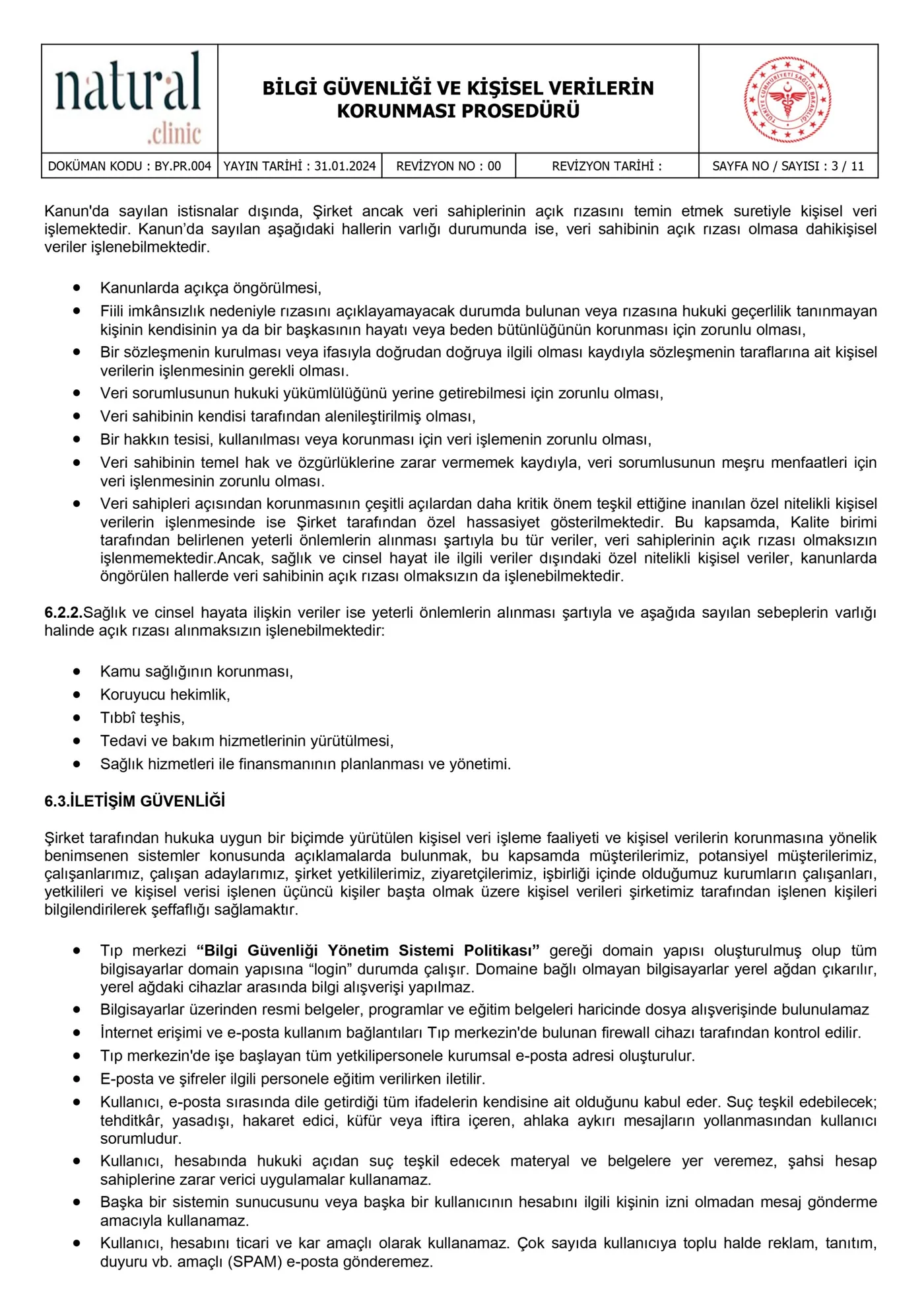 Prosedür belgesi, sayfa 3