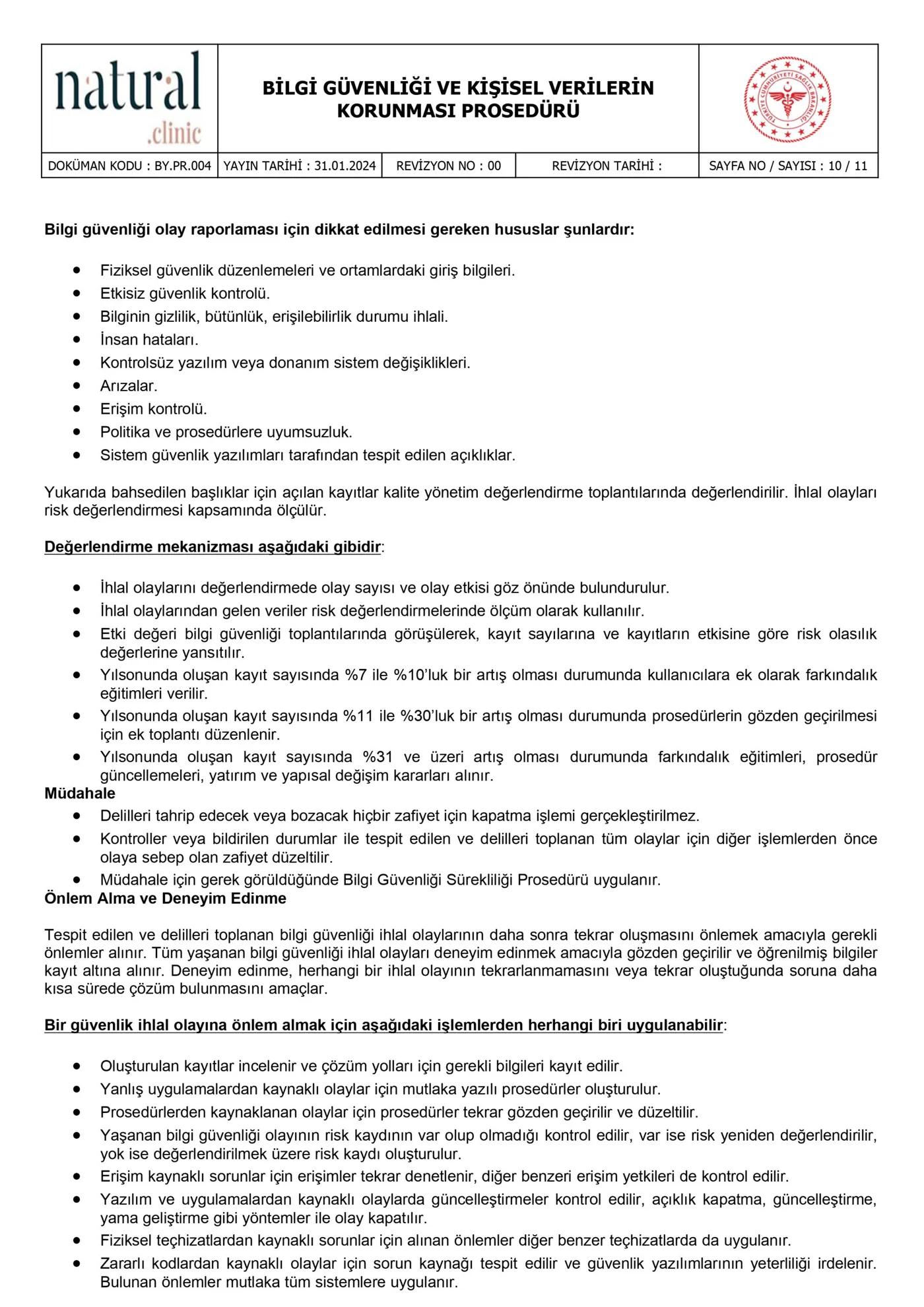 Verfahrensdokument, Seite 10