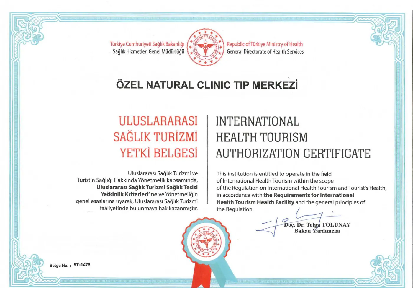 sağlık turizmi yetki belgesi